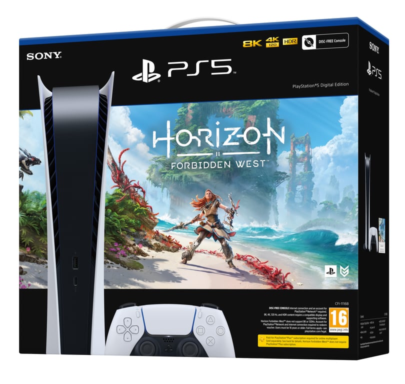 Pack PS5 & Horizon Forbidden West - Console de jeux Playstation 5  (Digitale) - Sony