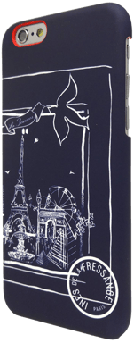 Coque pour iPhone 6 / 6S Motifs Foulard Bleu Ines Dlf