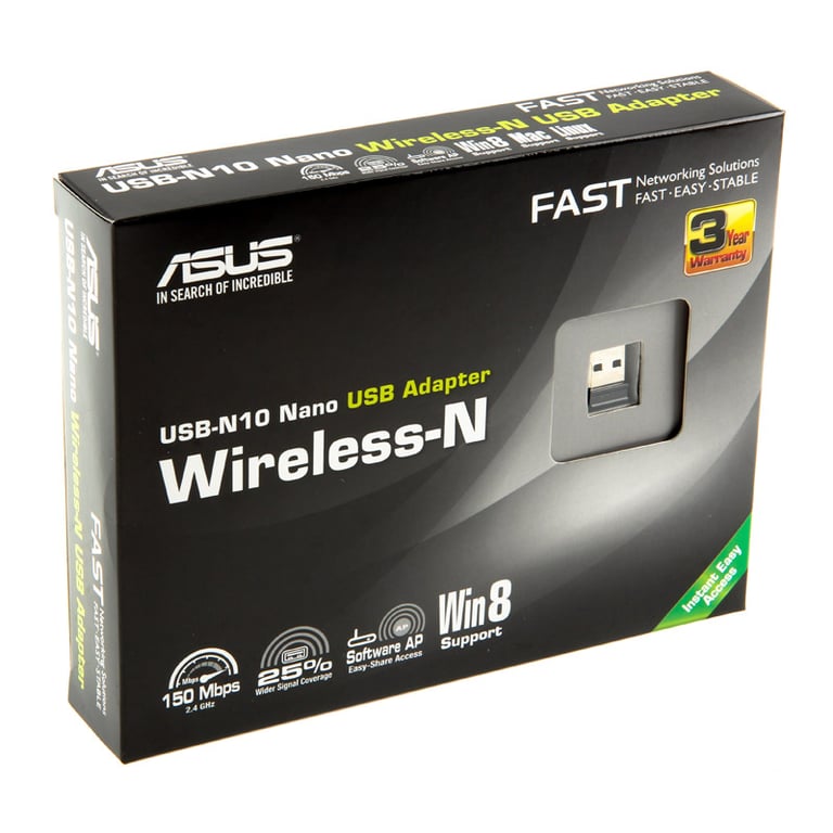 ASUS USB N10 NANO WLAN 150 Mbit/ Neuf - vue 2