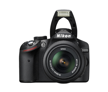 Nikon D3200 + SD 4GB Cuerpo de la cámara SLR 24,2 MP CMOS 6016 x 4000 Pixeles Negro