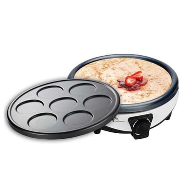 Crêpière Little Balance Duo 8212 2 plaques 30 cm + 7 mini 6 cm 1000 W Noir/blanc