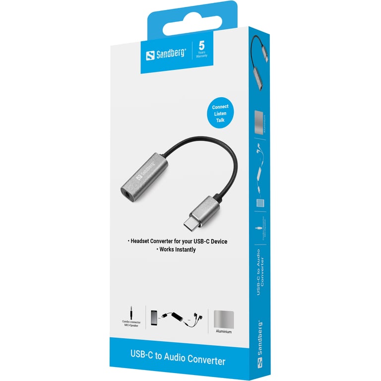 Sandberg USB C Audio Adapter Neuf - vue 2