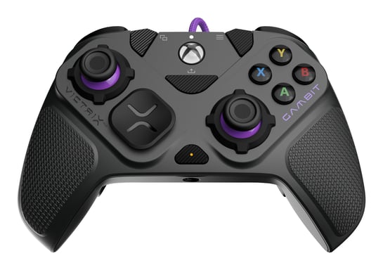 PDP 049-006-GY accessoire de jeux vidéo Noir, Gris, Violet USB Manette de jeu Analogique/Numérique PC, Xbox One, Xbox Series S, Xbox Series X