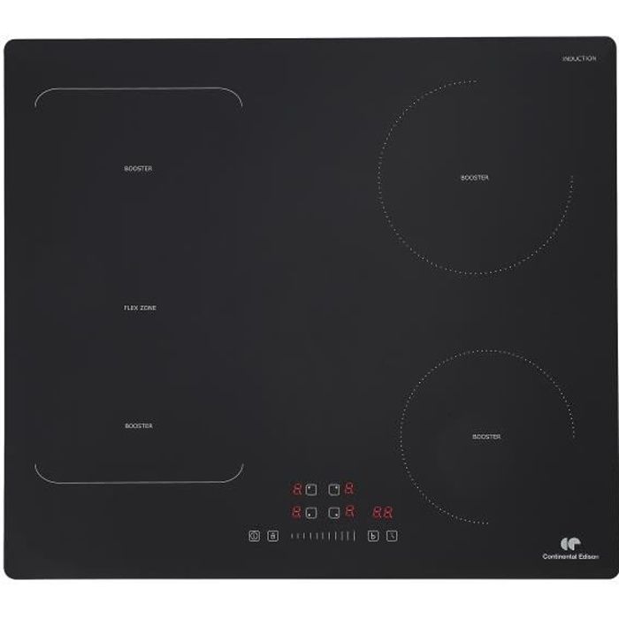 Plaque Induction Continental Edison - Ceti4Zflexb1 - 7200 W -1 Zone Flex - Noir - Excellent État