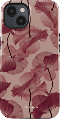 Burga Funda para iPhone 13 Tough Shockproof modelo Tender Kiss Rojo