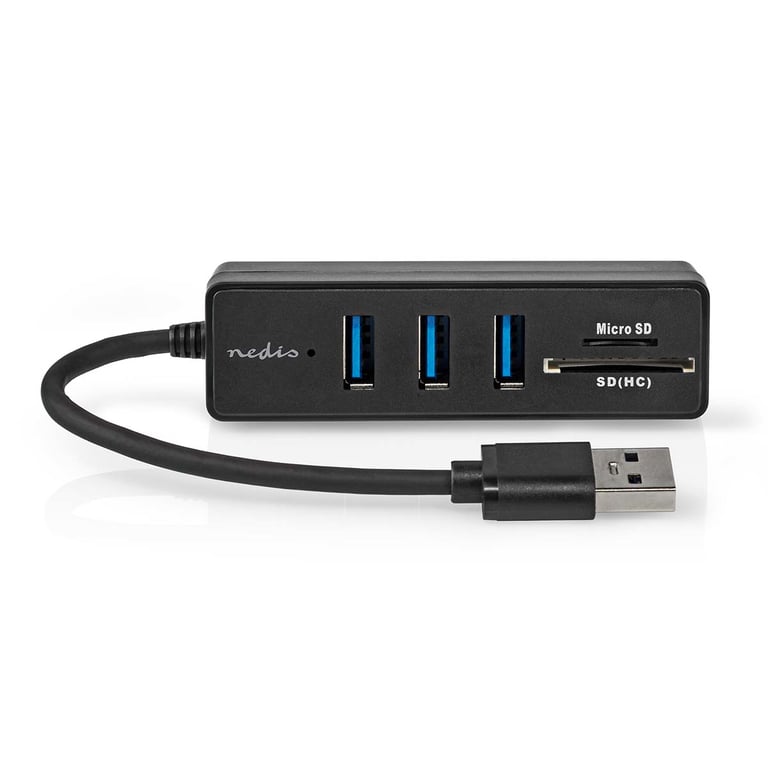 Nedis Hub USB 3.0 + Lecteur carte micro SD - vue 4