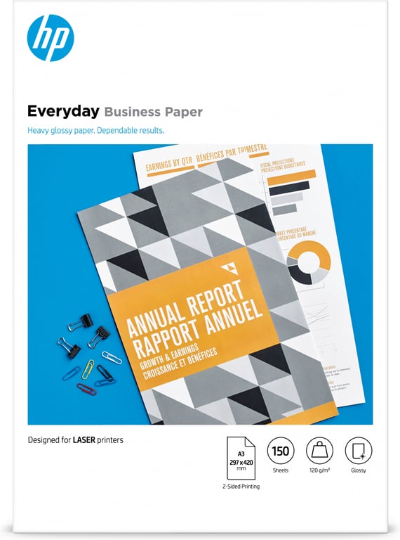 HP e day Gls LJ A3 150sh FSC Paper Neuf - vue 3