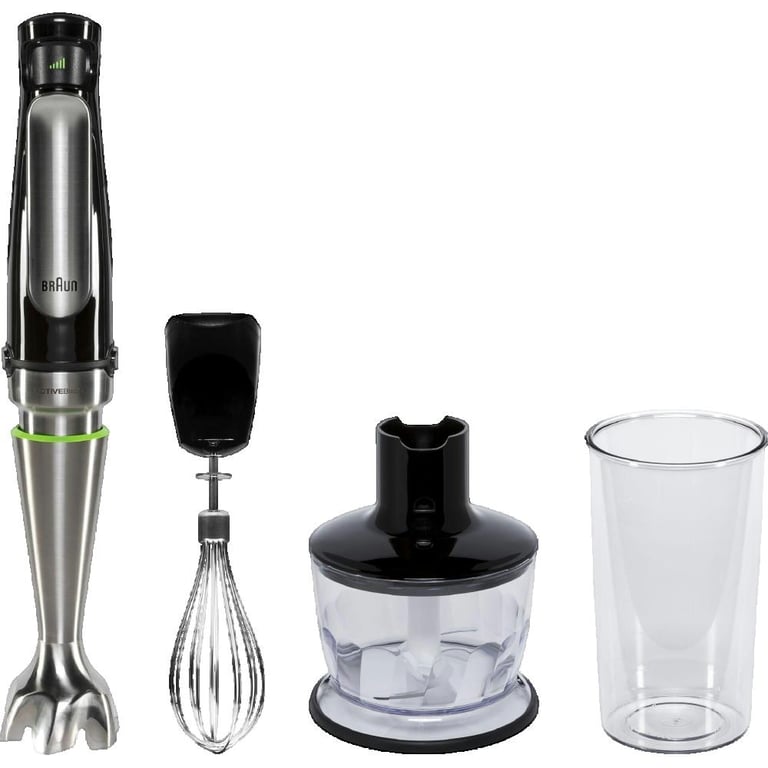 Mixeur plongeant Braun MultiQuick 7 MQ7035X Noir et acier - Neuf