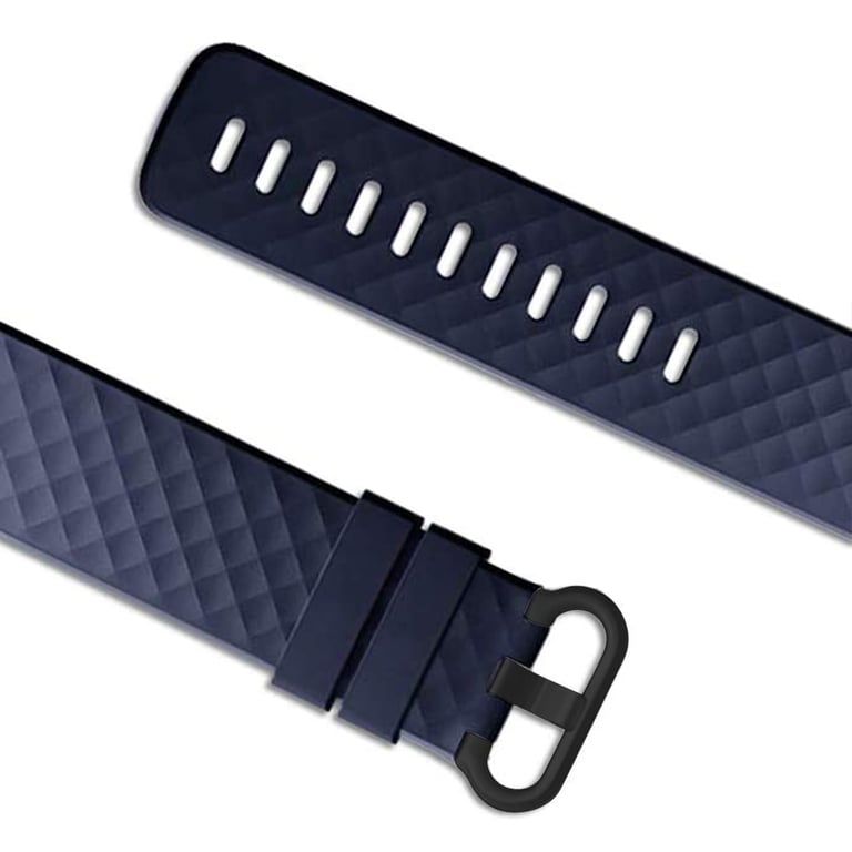 imoshion Bracelet silicone pour Fitbit Charge 3 / 4 - Bleu foncé - Neuf