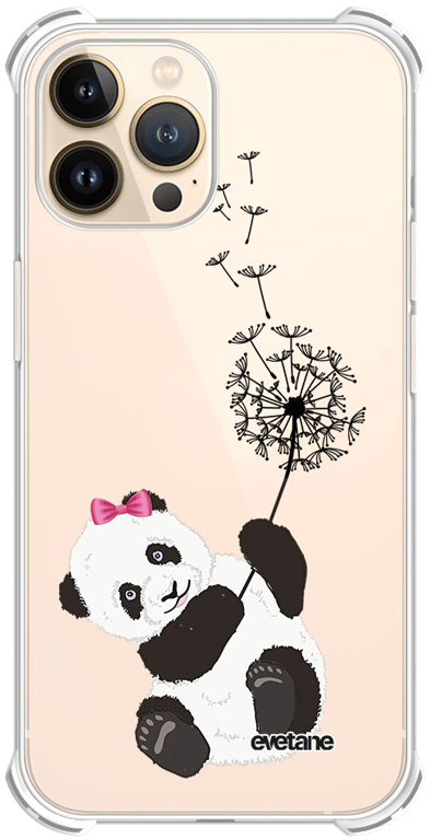Evetane Coque Apple iPhone 13 Pro anti-choc souple angles renforcés transparente Motif Panda Pissenl