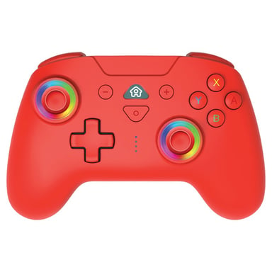 Manette sans fil Subsonic Led Controller Bluetooth pour Nintendo Switch Rouge