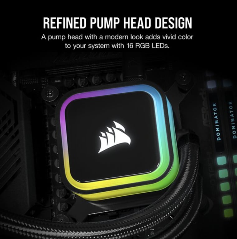 CORSAIR iCUE H115i RGB ELITE Refroidisseur liquide pour processeur 140 mm - vue 4