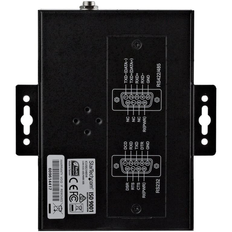StarTech.com Hub Série 4 Ports USB vers RS232RS485RS422 Convertisseur Industriel USB 2.0 vers DB9 IP30 Hub Série Métallique Montable sur Rail DIN Protection ESD 15kV Neuf - vue 10