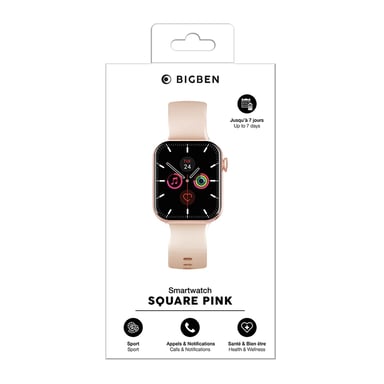 Montre connectée Square Or Rose Bigben