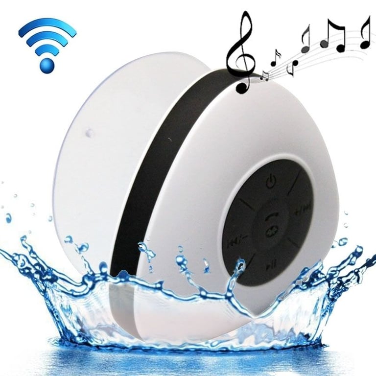 Mini Enceinte Bluetooth Waterproof Blanc YONIS