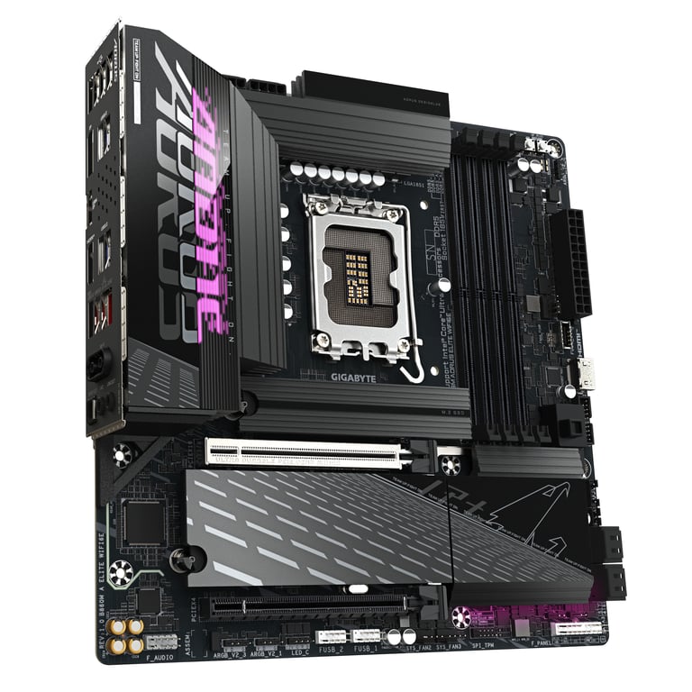 Gigabyte B860M AORUS ELITE WIFI6E - vue 3