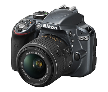 Nikon D3300 + Kit fotocamera reflex AF-S DX NIKKOR 18-55 mm 24,2 MP CMOS 6000 x 4000 pixel Antracite