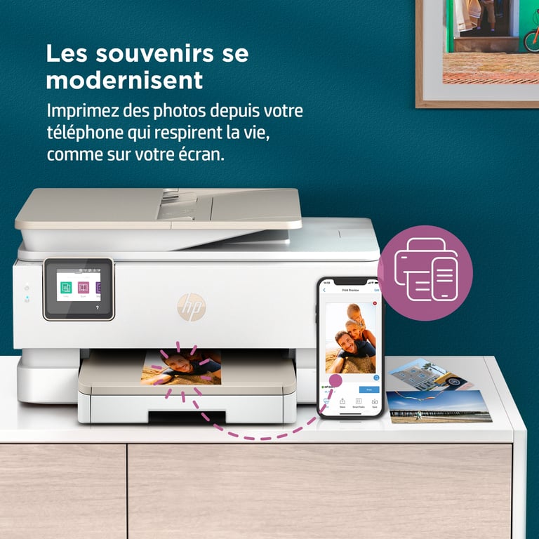 HP ENVY Imprimante Tout-en-un HP Inspire 7924e, Couleur, Imprimante pour Domicile, Impression, copie, numérisation, Sans fil, HP+, Éligibilité HP Instant Ink, Chargeur automatique de documents - Neuf