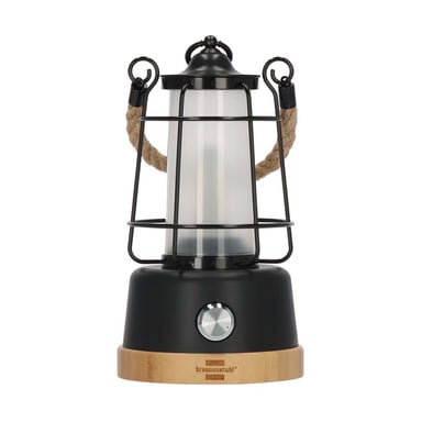 Lampe de Camping Rechargeable LED 6W 350lm IPX4 avec Corde de Chanvre Noir