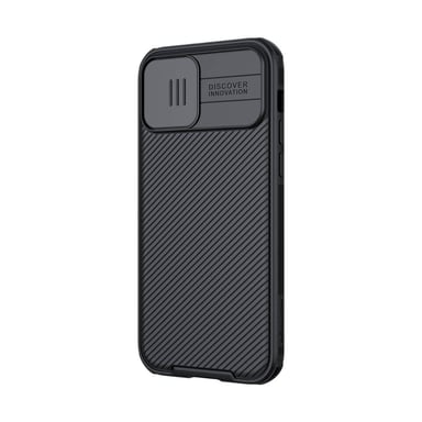 Coque CamShield Pro pour iPhone 12 et 12 Pro avec Cache Caméra Coulissant Noir