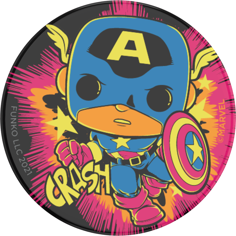 PopSockets Grip CAPT AMER FUNKO colourful
