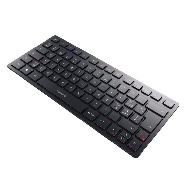 CHERRY KW 9200 MINI clavier Universel USB + RF Wireless + Bluetooth QWERTZ Suisse Noir - Neuf