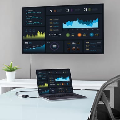 StarTech.com Adattatore video da USB Tipo-C a DVI - M/F - Nero