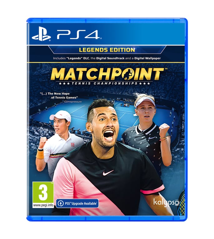 Deep Matchpoint Tennis Championships Jeu PS4 Legendary Sport Tout le monde - vue 3