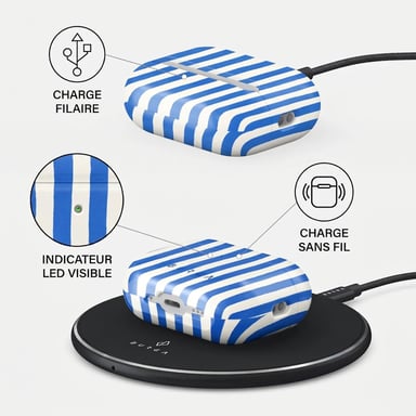 Burga Coque rigide pour Apple AirPods Pro 3 - Kafenio