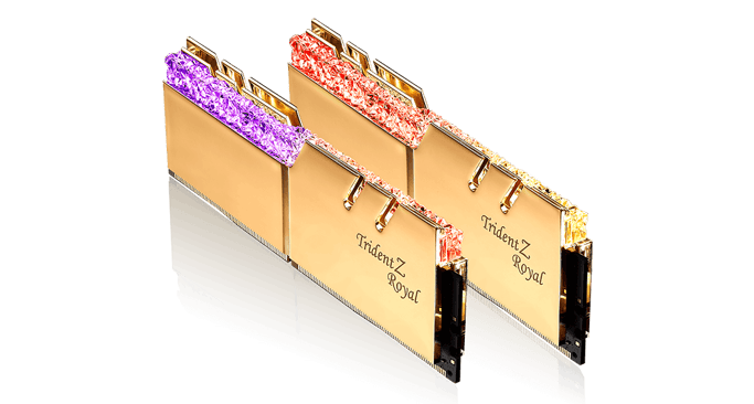 G.Skill Trident Z Royal Gold RGB DDR4 - 64 GB (2 x 32 GB) - 3200 MHz - C16