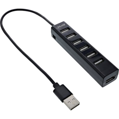 InLine 33293D hub & concentrateur USB 3.2 Gen 1 (3.1 Gen 1) Type-A 480 Mbit/s Noir