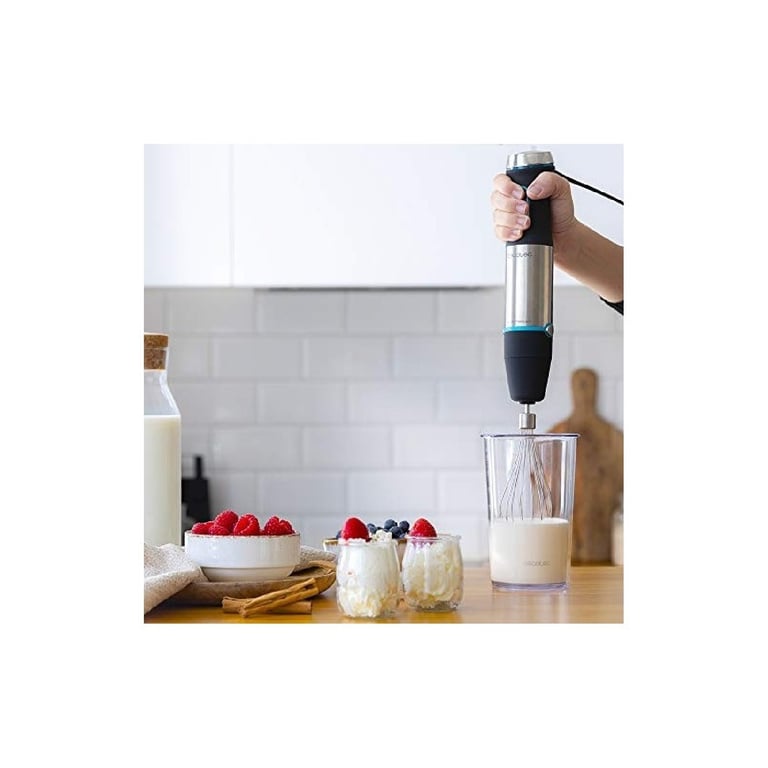 Mixeur Plongeant Cecotec Power TitanBlack 1200 XL – 1200 W, Lames Titane Noir, Pied XL - vue 4