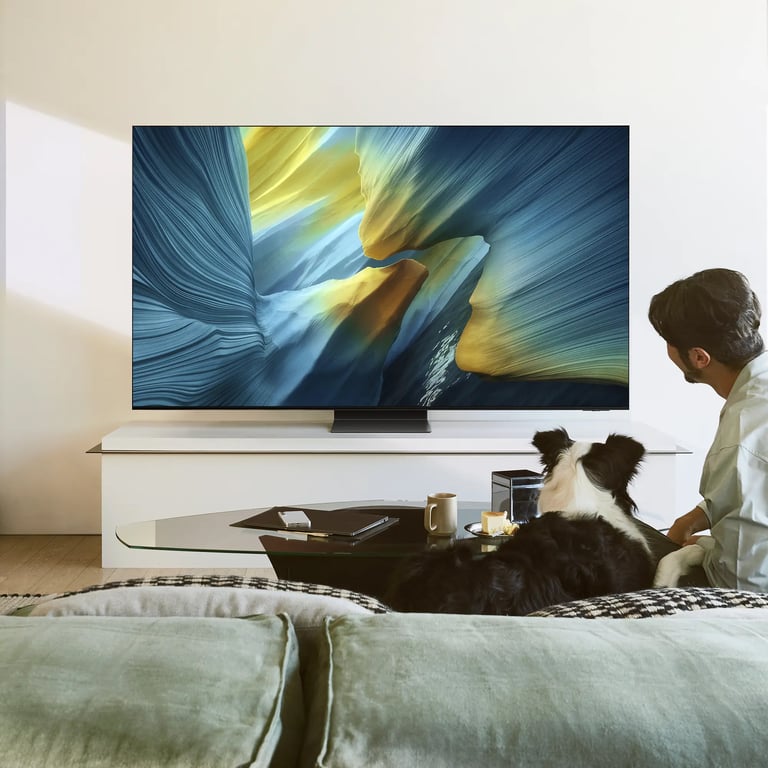 Samsung QE77S95FAT 195 6 cm 77 4K Ultra HD Smart TV Wifi Neuf - vue 2