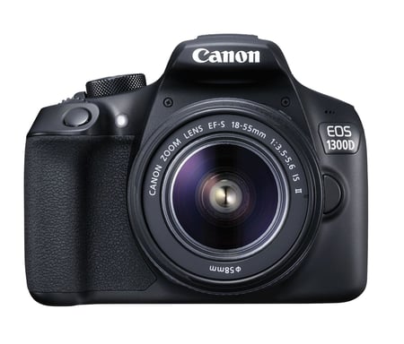 Canon EOS 1300D+ EF-S 18-55mm Kit d'appareil-photo SLR 18 MP CMOS 5184 x 3456 pixels Noir