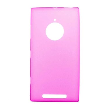 Coque silicone unie compatible Givré Rose Nokia Lumia 830