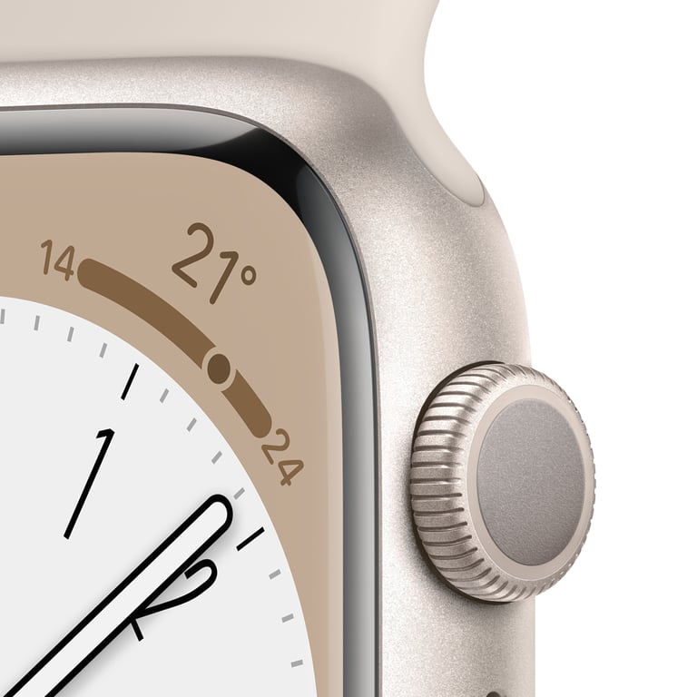 Apple Watch Series 8 OLED 41 mm Digital 352 x 430 Pixeles Pantalla táctil Beige Wifi GPS (satélite)