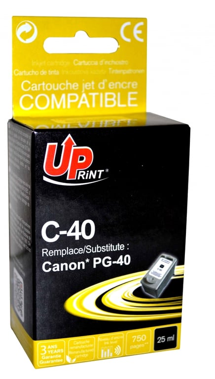 Cartouche encre UPrint compatible CANON PG-40 XXL noire - Neuf