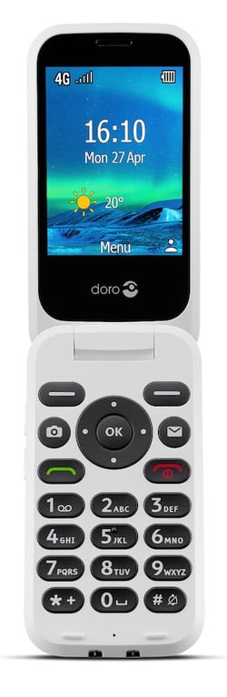 Doro 6880 7,11 mm (0.28 ) 124 g Rouge Téléphone pour seniors - Neuf