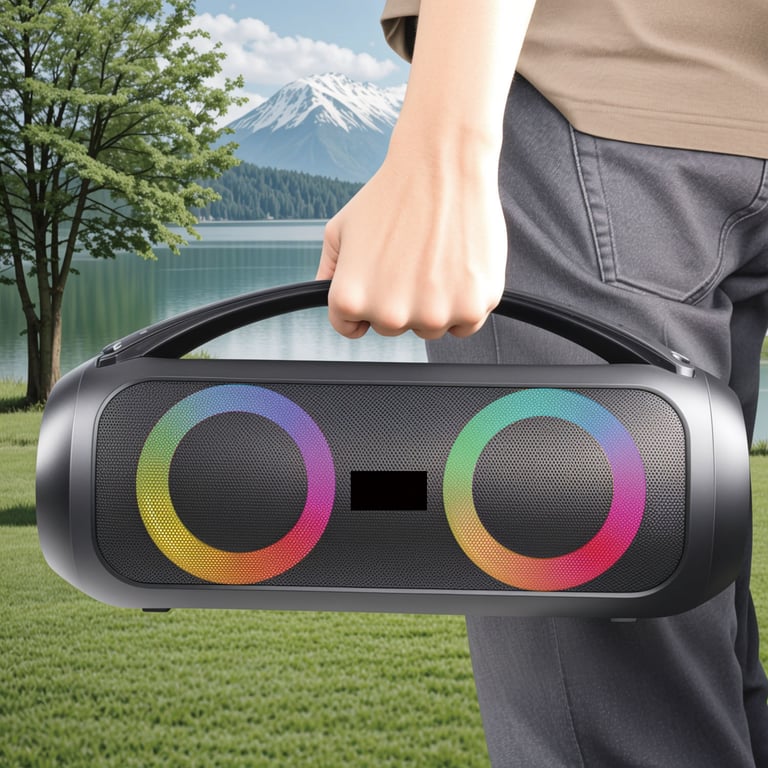 Enceinte Bluetooth Lumineuse Étanche Neuf - vue 3