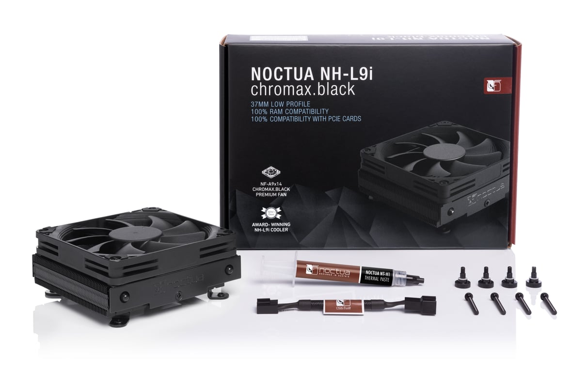 Noctua NH-L9i chromax.black Procesador Enfriador 9,2 cm Negro