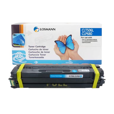 1x Cartuchos de Tóner Cian Compatible para 506L CLT-C506L C506 para CLP-680 CLP-680DW CLP-680ND CLX-6260FD 6260FR CLX-6260FW CLX-6260ND CLX-6260
