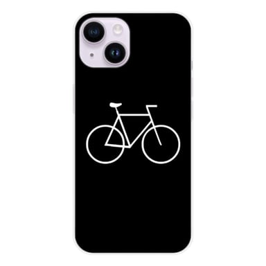 Coque en silicone - Compatible Apple iPhone 14 - design bike hipster