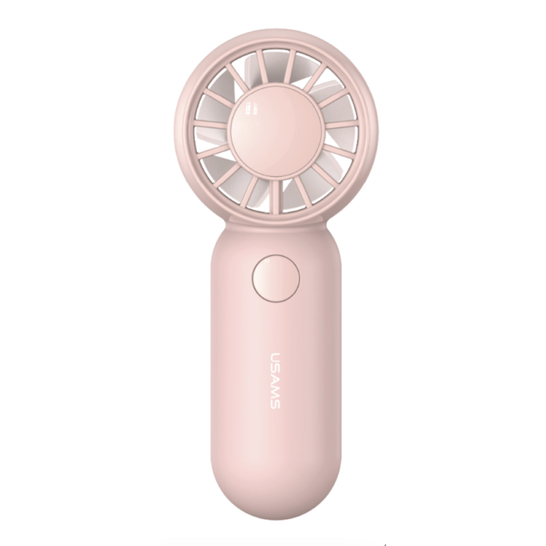 Mini-ventilateur de Poche - 3 Vitesses - 500 Mah - Rose - Usams - Neuf
