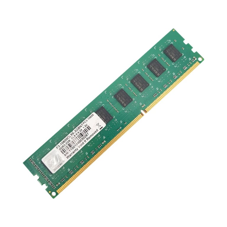 G.Skill 2Go Ram Ddr3 F3-10600Cl9S-2Gbnt Dimm Pc3-10600 2Rx8 - Très Bon État
