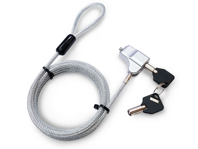 Hamlet XNBLOCK200KW cable antirrobo Plata 2 m