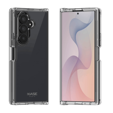 Funda híbrida invisible hecha con plástico reciclado al 83% para Samsung Galaxy Galaxy Z Fold 8 Ultra, transparente