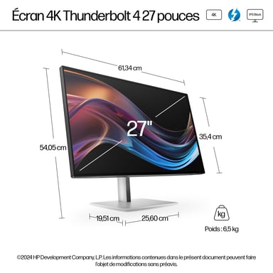 HP 727pk 27" Noir - vue 10
