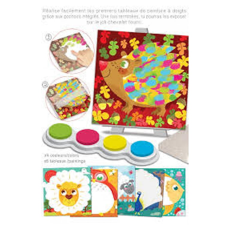 Coffret Peinture Au Doigt Crealign 6 Cartes Plastique - vue 2