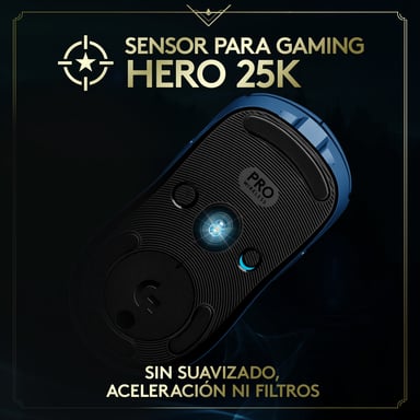 Logitech G 910-006452 ratón Juego Ambidextro RF inalámbrico Óptico 25600 DPI