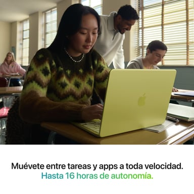 Apple Macbook Neo A18 Pro (2026) 13 , 256 Go RAM 8 Go Apple GPU 5, Jaune Agrume - QWERTY ES - Neuf Jaune - vue 3